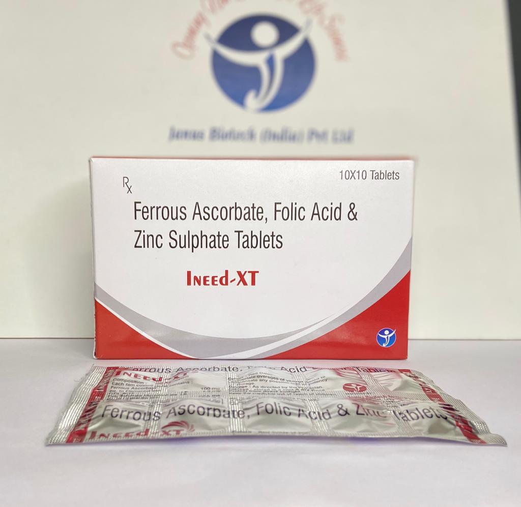 /Ferrous Ascorbate 100mg + Folic Acid 1.5mg + Zinc 2.5mg