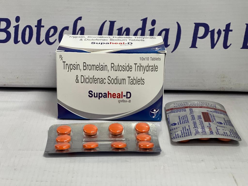 /Trypsin 48mg+Bromelain 90mg+Rutoside 100mg+Diclofenac 50mg