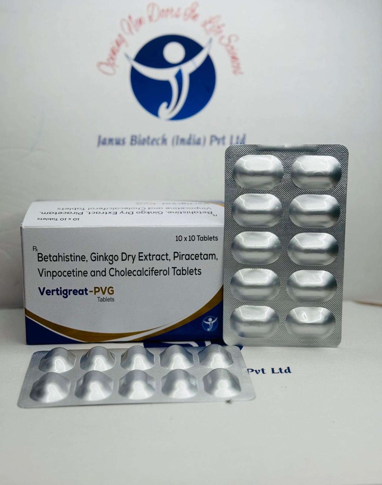 /Betahistine, Ginkgo Dry Extract, Piracetam, Vinpocetine and Cholecalciferol Tablets