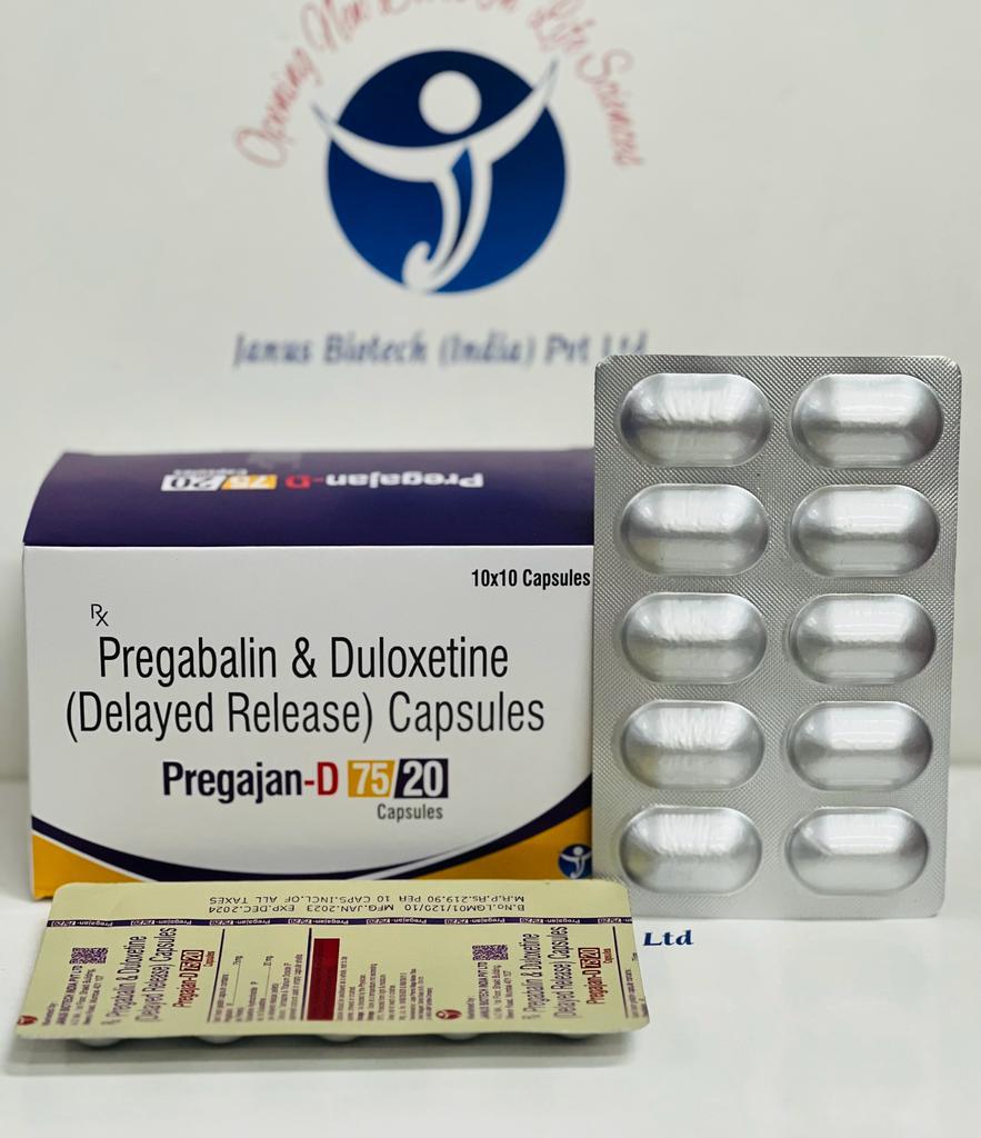 /Pregabalin 75mg + Duloxetine Hydrochloride 20 mg