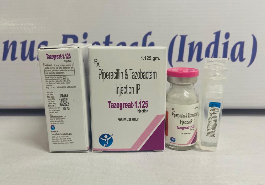 /Piperacillin 1gm + Tazobactam 0.125gm