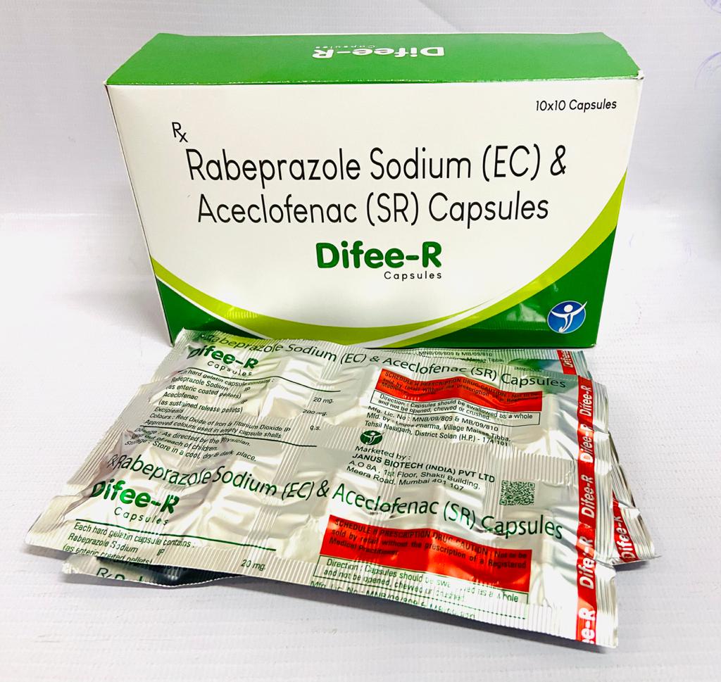 /Rabeprazole 20mg + Aceclofenac 200mg(SR)