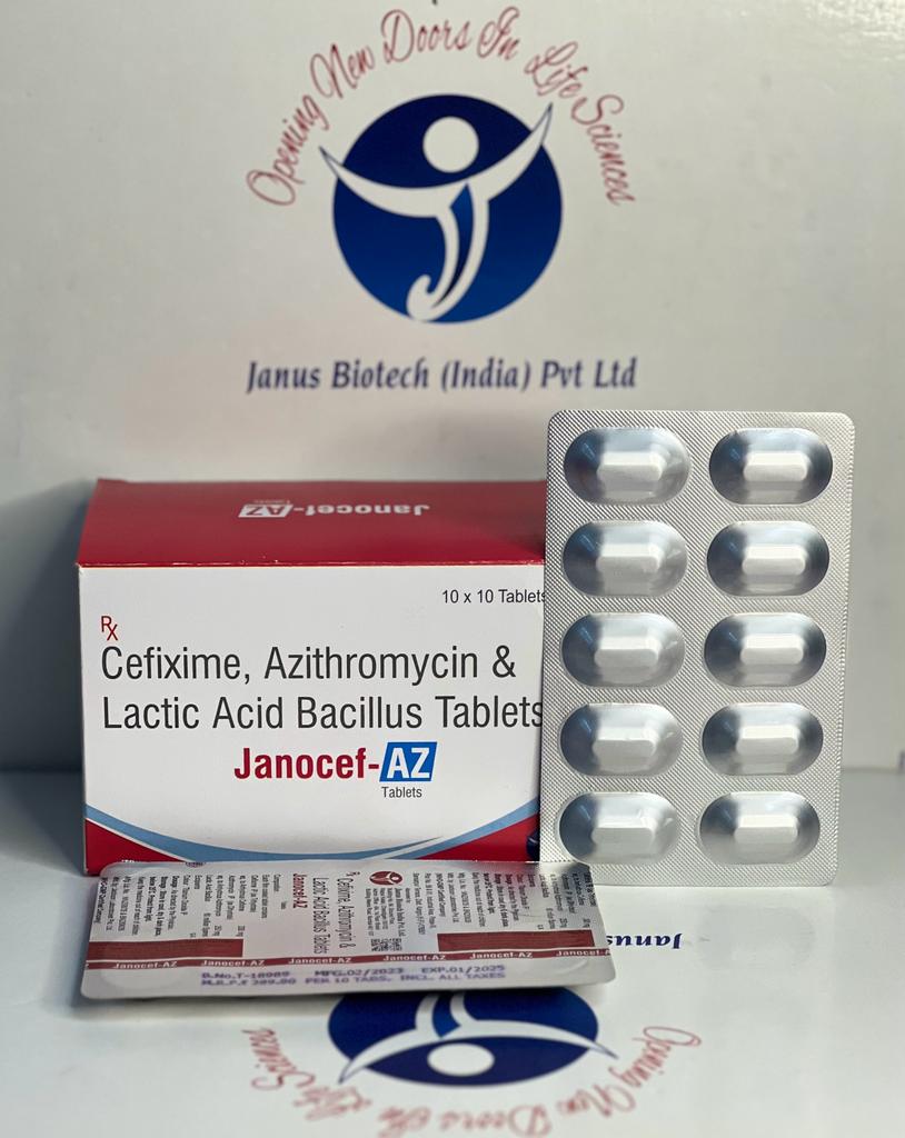 /Cefixime 200 mg + Azithromycine 250 mg + Lactic Acid Bacillus